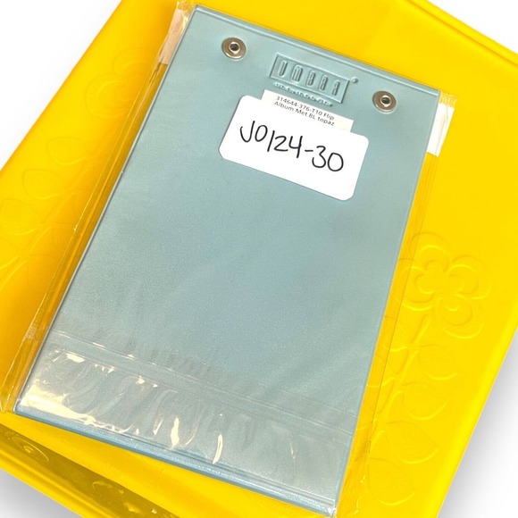 Y2K Umbra Loft Flip Photo Album Snap Pictures Deadstock NOS Metallic Blue - Picture 2 of 3